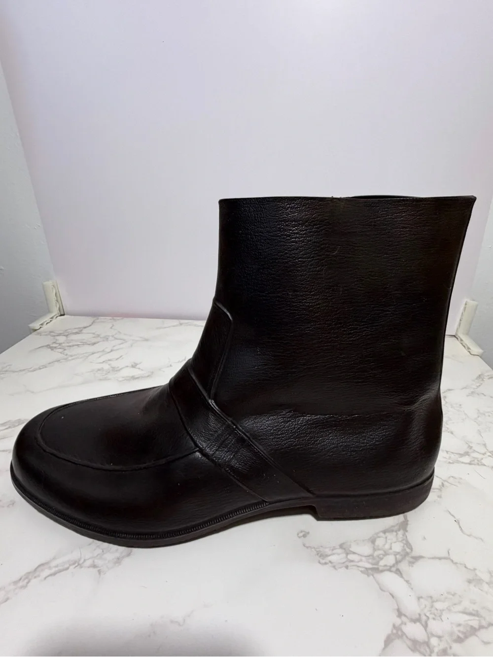 Men's Totes Black Natural Rubber Slip-on Overshoe Covers/Galoshes -- XL